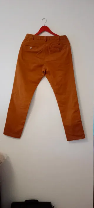 Pantalón chino Massimo Dutti naranja