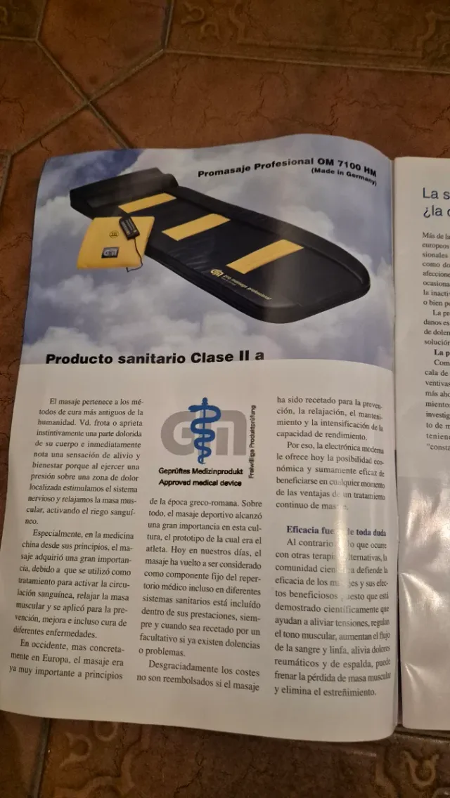 Colchoneta Masaje Vibratoria Profesional