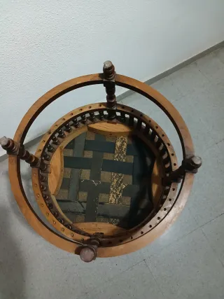 Silla inglesa de caoba estilo Arts&Crafts de 1930