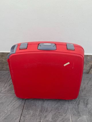Juego de 2 maletas rojas