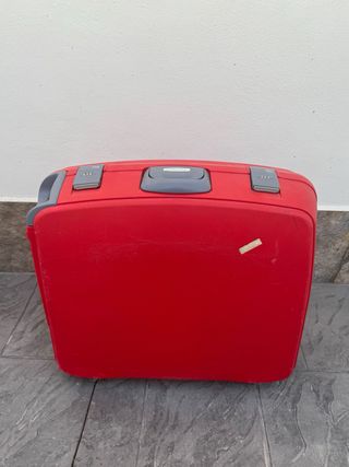 Juego de 2 maletas rojas