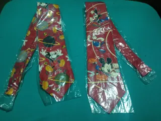 Lote 2 corbatas original Disney Mickey Mouse vinta