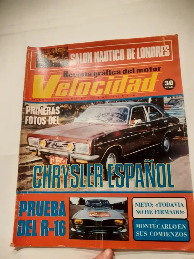 Revista Velocidad Nº698 Enero 1975