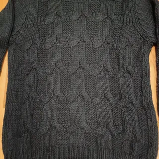 Jersey Bershka cuello alto verde oscuro