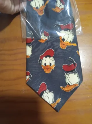 Corbata Pato Donald Disney Vintage Gris Multicolor