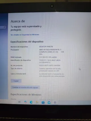 Ordenador portátil Acer negro