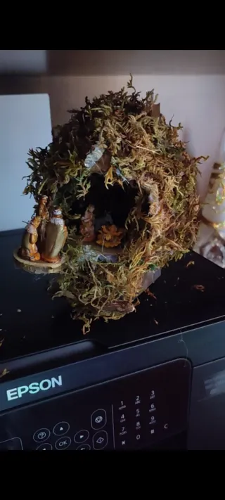 Presepe in noce di cocco