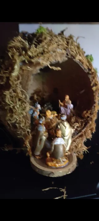 Presepe in noce di cocco