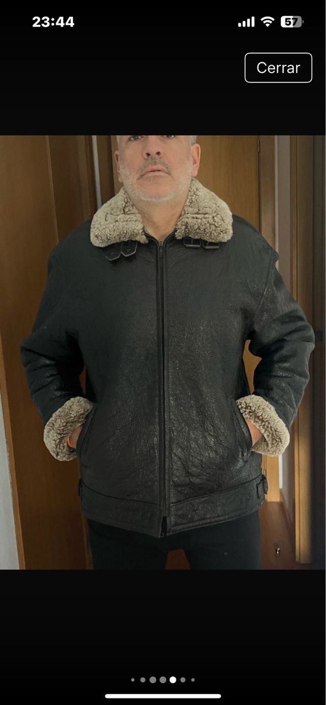 Cazadora Adolfo Domínguez Negra/Marrón