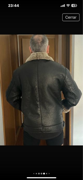 Cazadora Adolfo Domínguez Negra/Marrón