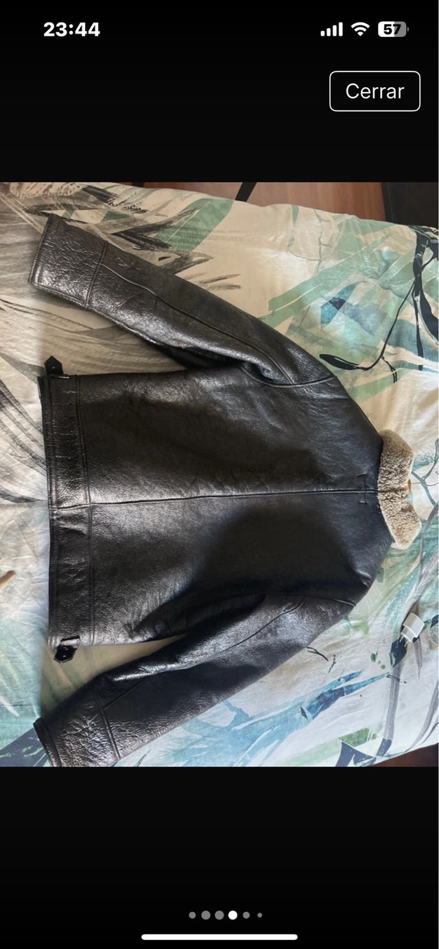 Cazadora Adolfo Domínguez Negra/Marrón