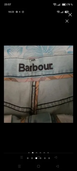 Pantalón Barbour Verde Uomo