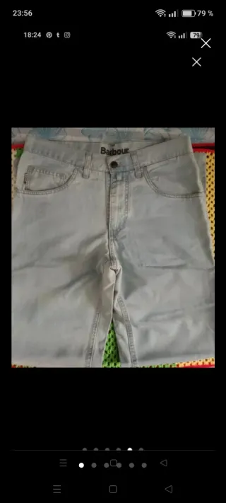 Pantalón Barbour Verde Uomo