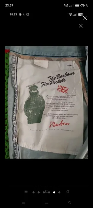 Pantalón Barbour Verde Uomo