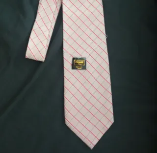 Corbata Visconti Vintage Rosa Cuadros