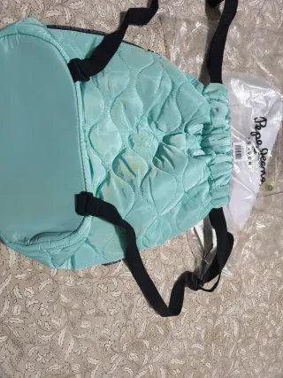 Mochila Pepe Jeans verde menta acolchada