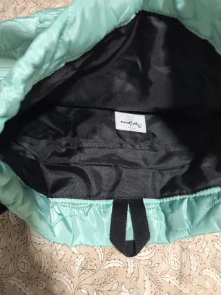 Mochila Pepe Jeans verde menta acolchada