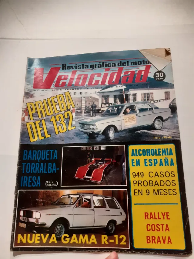 Velocidad Revista del motor n⁰ 702. Febrero 1975