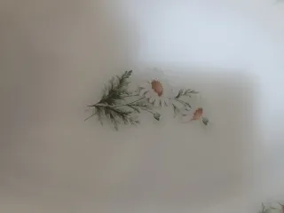 Fuente ovalada Arcopal margaritas vintage