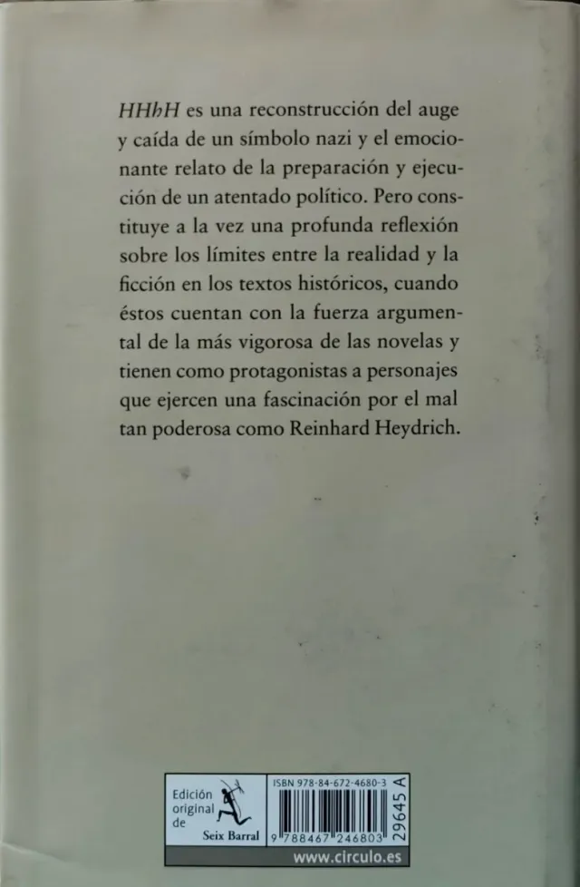 Novela HHhH de Laurent Binet