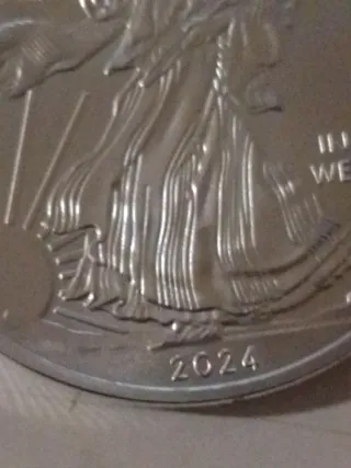 Moneda 1 oz Dólar Chapado Plata