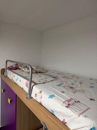 Litera de madera de camas de 90 con armario