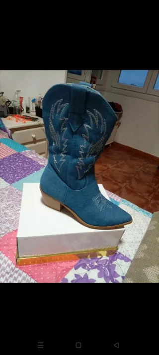 Botas cowboy más bolso