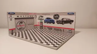 Diorama Ford Mustang Taller