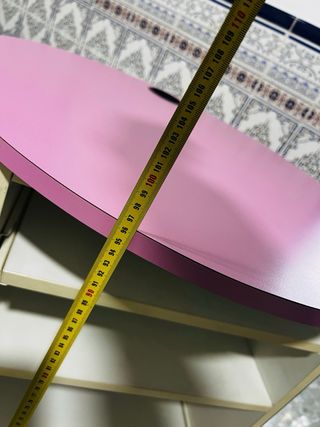 Mostrador rosa para estética