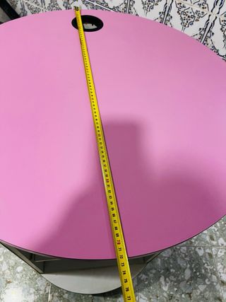 Mostrador rosa para estética