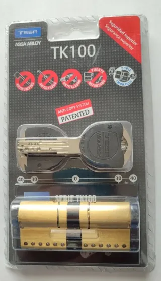 Bombillo TESA TK100 Alta Seguridad Dorado 35x35