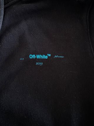 Felpa con cappuccio Off-White viola sfumata