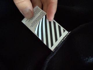 Felpa con cappuccio Off-White viola sfumata