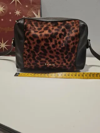 Bolso Tous estampado leopardo y piel