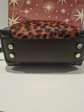 Bolso Tous estampado leopardo y piel