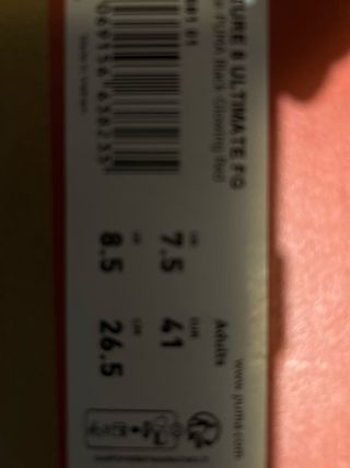 Botas de fútbol Puma Future blanco y naranja