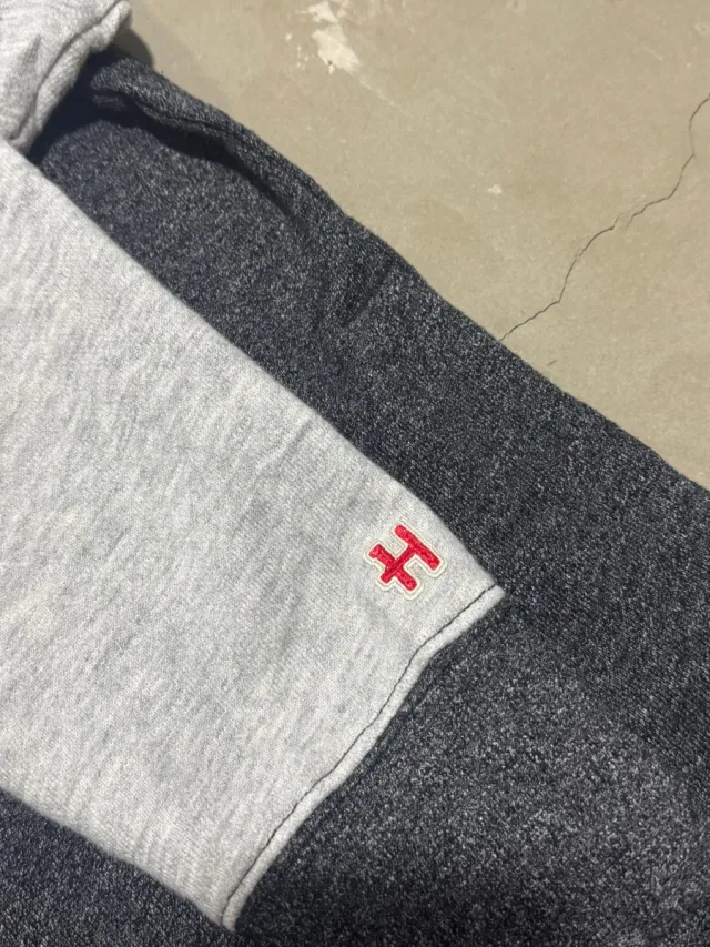 Felpa vintage Yankees mezza zip grigia