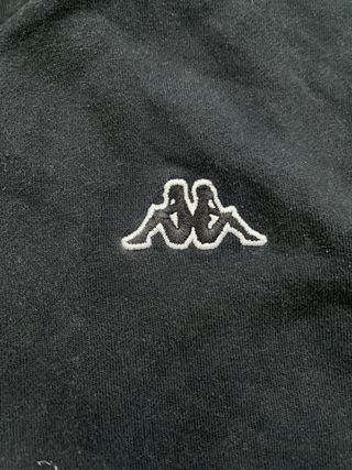 Sudadera Kappa cremallera negra