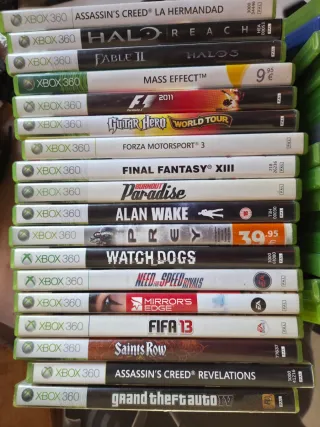 Pack de 18 juegos de xbox 360