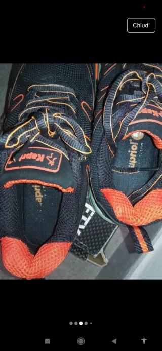 Scarpe antinfortunistiche Kapriol Nere/Arancio