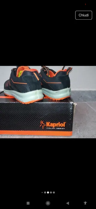 Scarpe antinfortunistiche Kapriol Nere/Arancio