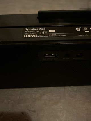 Altavoz Loewe Speaker 2go Negro
