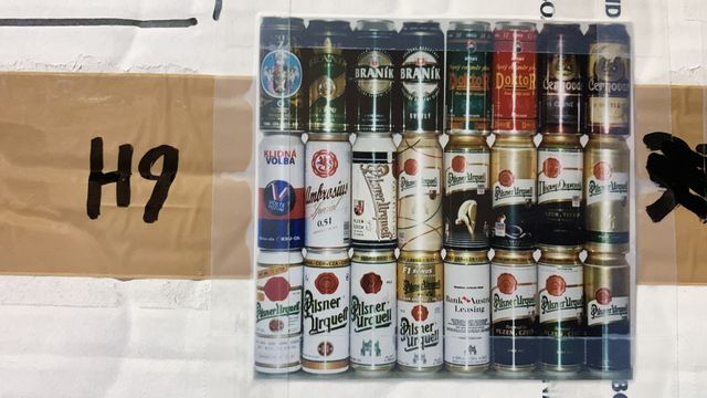 Lattine di birra da collezione vuote Serie H