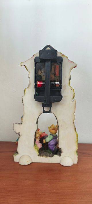 Orologio da tavolo per bambini con castello e topolini