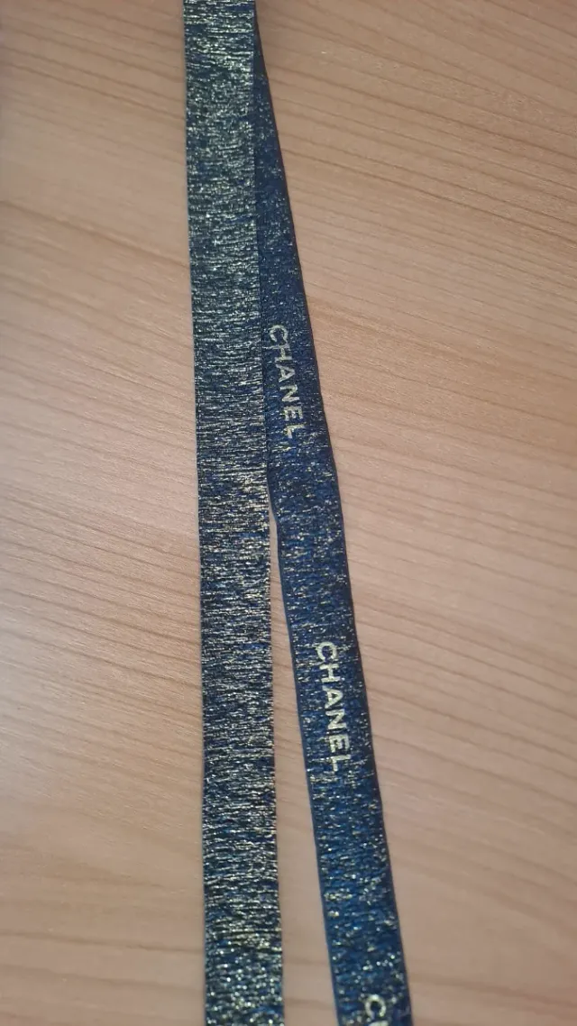 Fiocchi Chanel Originali Blu e Dorato