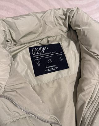 Chaleco acolchado verde claro