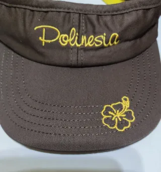 Visera Polinesia Marrón/Amarilla - Nueva