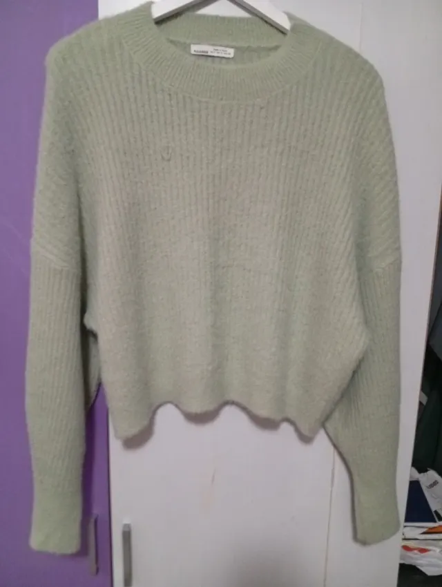 Jersey Pull&Bear verde talla L