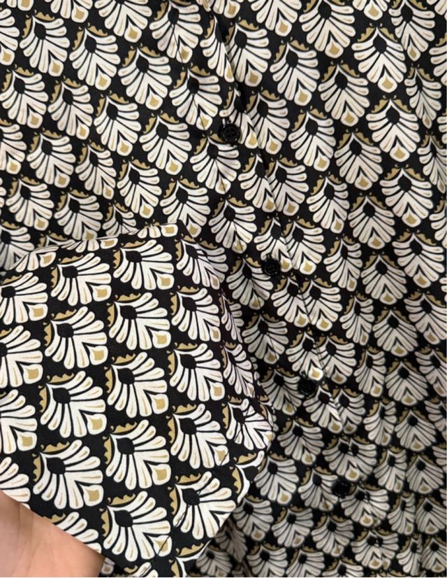 Vestido camisero estampado