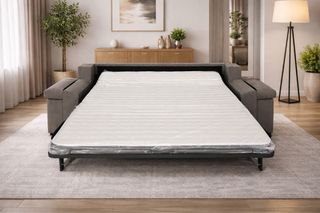 Sofá Cama Italiano Beige Tela NUEVO